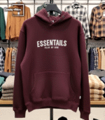 Essential Hoodie – Maroon - Image 2